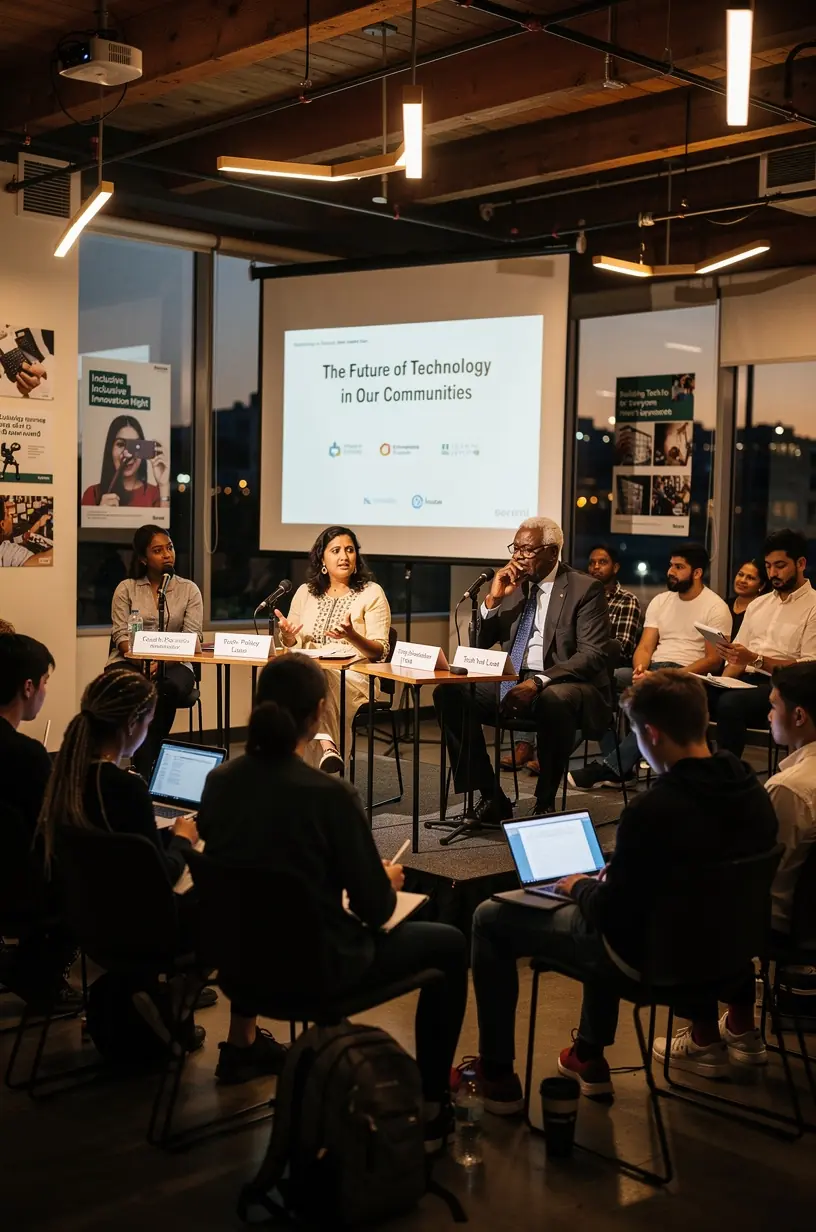 Community members engaging through digital platforms.